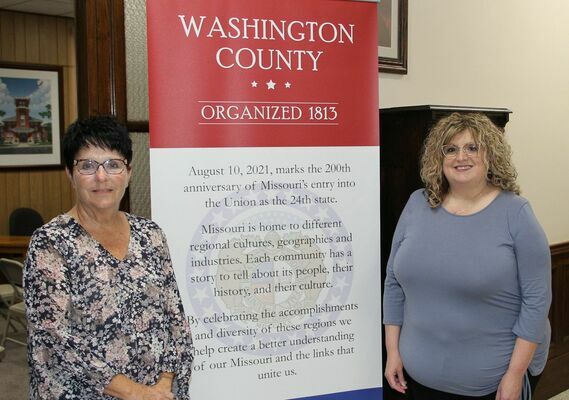 Heather Eckhoff, Washington County New Assessor, also pictured Jenny Allen.