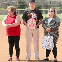 #4 Keegan Boyer is the son of Gilbert and Tara Boyer also being escorted by Patti Boyer. Keegan has played baseball for four years.