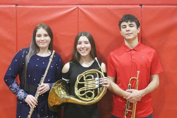 Carletta West, Marissa Thee, and Cody Roth
Were Selected For
Valley Viking High School MAAA Honors Band
Students will perform at North County on Monday, Jan. 10th, 2022.